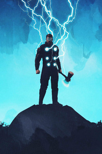Thor Lighting Thunder (320x480) Resolution Wallpaper