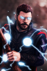 Thor Lightning (640x1136) Resolution Wallpaper