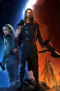 Thor Love And Thunder 2021 Movie Art