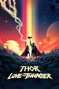 640x1136 Thor Love And Thunder Fan Movie Art
