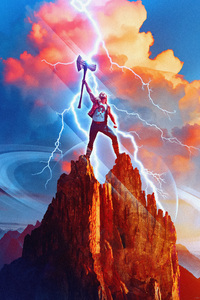 1125x2436 Thor Love And Thunder Poster 8k
