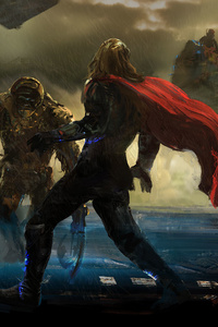 Thor Ragnarok Concept Art (640x1136) Resolution Wallpaper