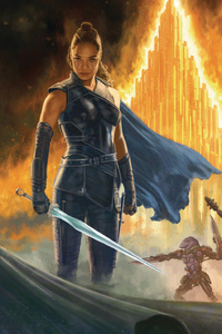 Thor Ragnarok Movie Artwork (750x1334) Resolution Wallpaper