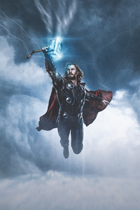 Thor Thunder (320x480) Resolution Wallpaper
