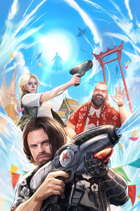 Thunderbolts International Poster (1080x2280) Resolution Wallpaper