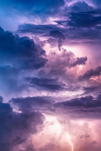 Thunderstorm Lightning 5k (640x1136) Resolution Wallpaper
