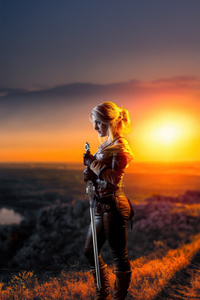 Timewalker Ciri (240x400) Resolution Wallpaper