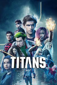 Titans Tv Series Poster 4k (320x568) Resolution Wallpaper