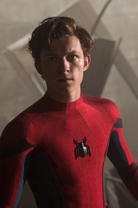 640x960 Tom Holland In Spiderman Homecoming 5k