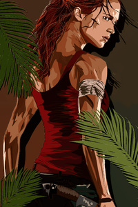 Tomb Raider Alicia Vikander Artwork 4k (640x1136) Resolution Wallpaper