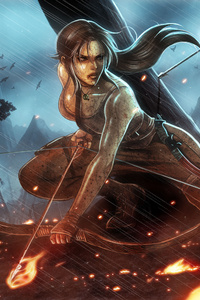 Tomb Raider Arts (320x568) Resolution Wallpaper