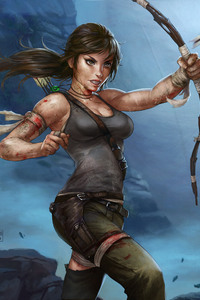 Tomb Raider Artwork (240x400) Resolution Wallpaper