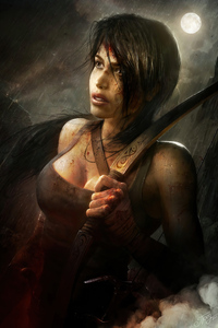 Tomb Raider Artworks 4k (1280x2120) Resolution Wallpaper