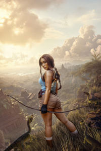 Tomb Raider Cosplay 5k (240x400) Resolution Wallpaper