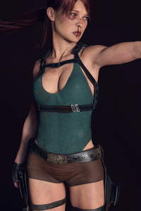 Tomb Raider Lara Croft 8k Digital Art (1440x2960) Resolution Wallpaper