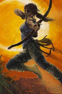 Tomb Raider New Artwork (540x960) Resolution Wallpaper