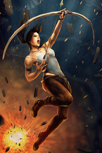Tomb Raiderart (320x480) Resolution Wallpaper