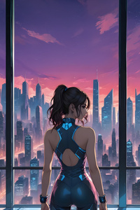 Tomorrows Skyline Window To The Future (720x1280) Resolution Wallpaper