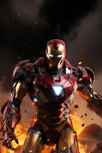 1242x2688 Tony Stark Heroic Persona