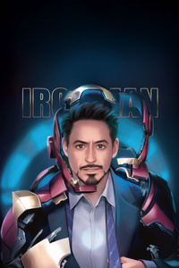 Tony Stark Masterpiece (1242x2668) Resolution Wallpaper