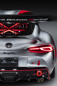 Toyota Gr Supra Track Concept 2020 5k (1440x2960) Resolution Wallpaper