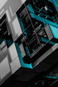 Translucent Illusions Abstract Glass Windowscape (480x800) Resolution Wallpaper