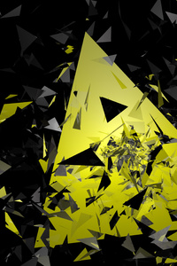 Triangle Broken Glass Abstract 5k