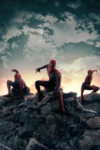 Trio Spider Verse (1080x2160) Resolution Wallpaper