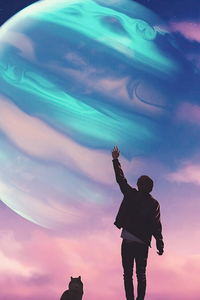 Trying To Touch The Sky (1280x2120) Resolution Wallpaper