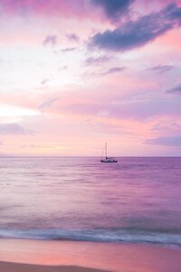 800x1280 Twilight Island Beach Sunset