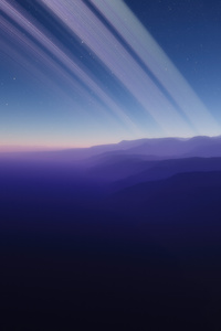 1080x2160 Twilight On A Planet With High Mountains 5k