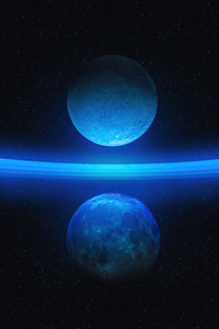 Two Planets (540x960) Resolution Wallpaper