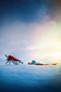 Unbreakable Bond Of Superman And Krypto (360x640) Resolution Wallpaper