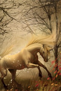Unicorn In Dreams (320x480) Resolution Wallpaper