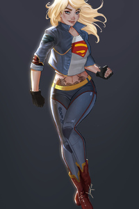 Urban Supergirl (640x1136) Resolution Wallpaper