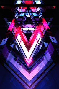V Diagonal Abstract 5k