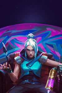 Valorant X Arcane (480x854) Resolution Wallpaper