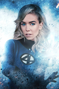 Vanessa Kirby As Invisible Woman (240x320) Resolution Wallpaper