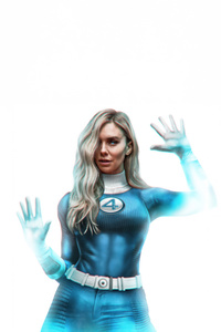 Vanessa Kirby As The Invisible Hero (320x568) Resolution Wallpaper