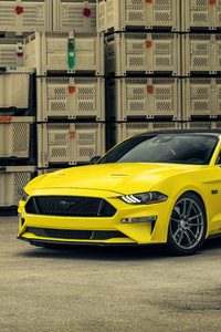 320x568 Velgen Yellow Ford Mustang 8k