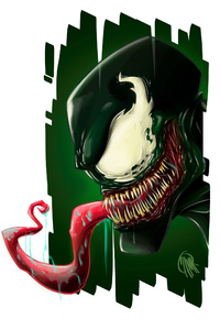 Venom 4k Art (480x854) Resolution Wallpaper