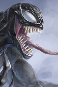 Venom 4k Paint Art (750x1334) Resolution Wallpaper