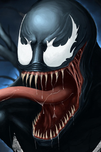 Venom Art Digital New (320x568) Resolution Wallpaper