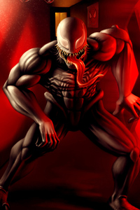 Venom Art HD (240x320) Resolution Wallpaper