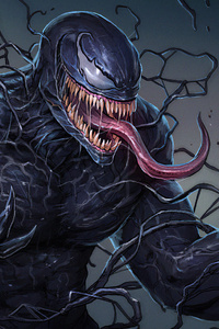 Venom Artwork Danger (640x960) Resolution Wallpaper