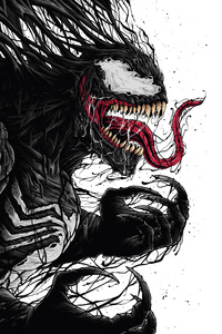 Venom Digital Fan Art 4k (1440x2560) Resolution Wallpaper