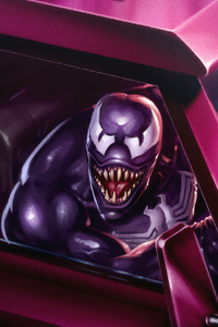 Venom Driving Truck Spiderman