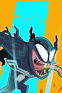 Venom Illustration (480x800) Resolution Wallpaper