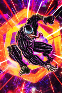 Venom Into The Spiderverse (640x1136) Resolution Wallpaper