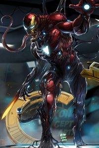 800x1280 Venom Invasion Of Ironman Base 4k
